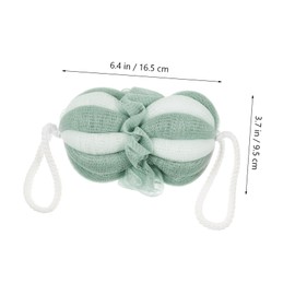 Vaguelly Elastic Bathing Accessories Set 2 Pack Bath Loofah Sponges Body Wash Puff for Women Men