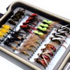 32/40/60/68pcs Fishing Flies Set Dry Wet Flies Nymphs, Streamers, Wooly Buggers,