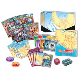 Pokémon - Trading Card Game: Top Trainer Box Crimson & Purple - Paradox: Crescent of Thunder (9 Booster Packs, 1 Holographic Full Screen Promo Card & Premium Accessories)