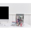 My Space Organizers Clear Acrylic Desk Oganizer, 9 Compartments, Office