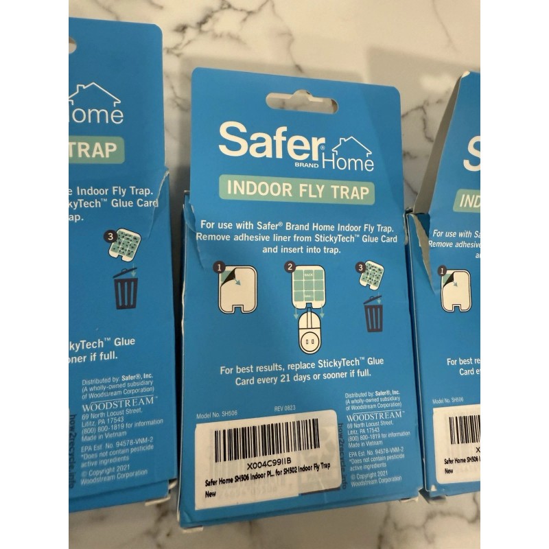 Safer Home Sh503 Indoor Plug-in Fly Trap Refill Pack of