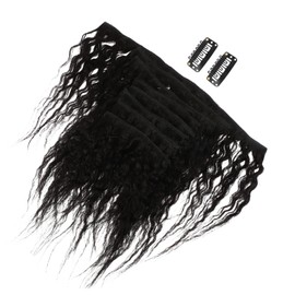 Beavorty Real Human Hair Extensions Wavy Clip Wefts 8pcs Set Curly Human Weft Tape in Hair Extensions