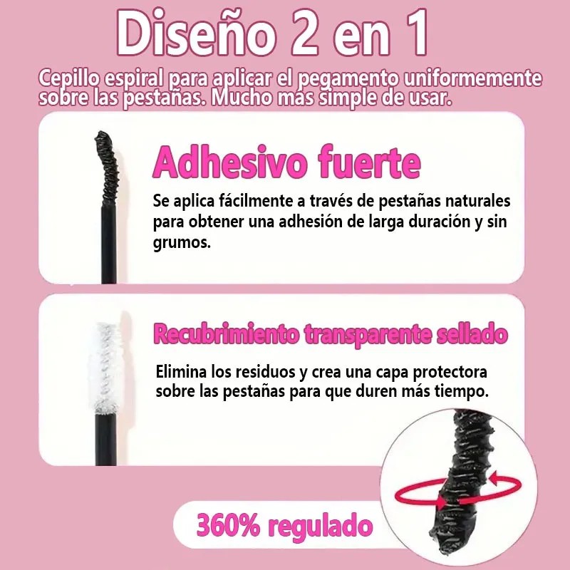 802 Kit Pestañas Maquillaje Completo Diy Extension 9-18mm Negro D