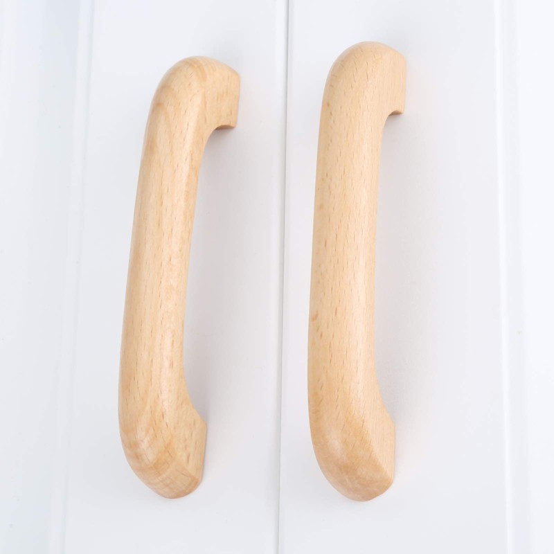 Set of 10 Wooden Handles Knobs Drawers Cabinet Cupboard Pulls
