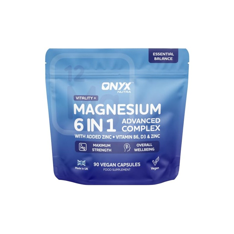 Magnesium 6-in-1 Complex 2320mg with B6, D3 & Zinc –