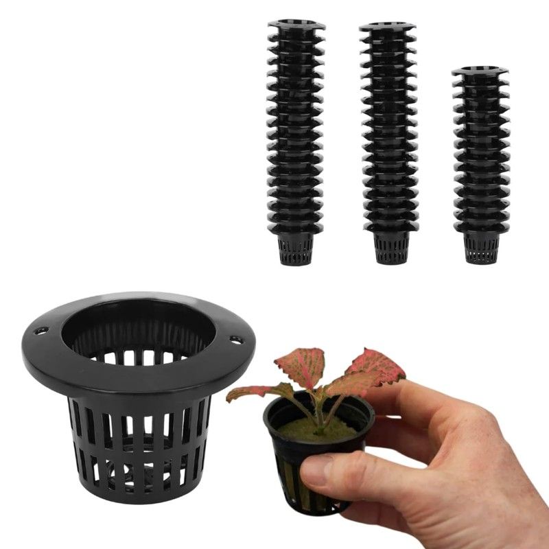 Net Pots for Hydroponics, 50Pcs Small Hydroponic Cups with Thin