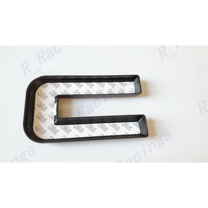 Auto Front GMC White Black Emblem Overlay 2019-2025 GMC Sierra