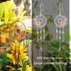 MBSUUH Dream Catcher Dangle Drop Earrings 925 Sterling Silver Synthetic