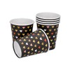 Farbe Xoxo Black Paper Cups (Pack of 6) 250 ml