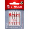 SINGER 04735 Sewing Machine Needles, 5-Pack, 80/12