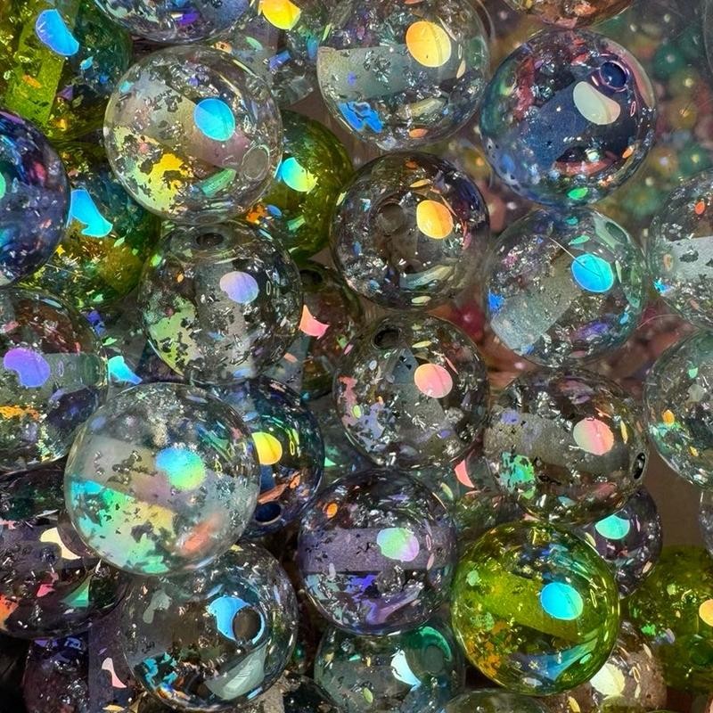 100ct Wholesale Bead Bags for Pen:_16mm Crackle Drip Bead