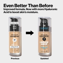 REVLON Revlon Liquid Foundation, ColorStay Face Makeup for Normal & Dry Skin, SPF 20, Longwear Medium-Full Coverage with Natural Finish, 240 Medium Beige, 1 Fl Oz