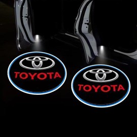 KLIFE LIMITED  2Pcs LED Car Door Projector Welcome Light for Honda Civic/Accord/CR-V/Fit/HR-V/Vezel/Odyssey:_TOYOTA