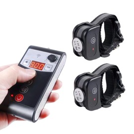 DOTSTAR Dog Wireless Fence Training Collar 2 in 1 System, Portable Dog Collar with Remote Range, 3 Training Modes, Beep, Shock, Vibration, Waterproof Rechargeable Collar