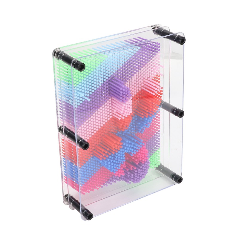 3D Pin Art Toy Colorful Plastic Pin Art Board Sculpture