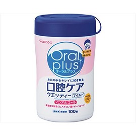 Wakodo Oral Plus Oral Plus Oral Care Wetty Mild 100 Pieces