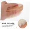 Healeved 2pcs Hair Cutting Dust Cleaning Brush Light Yellow Practical