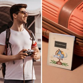 Cozy Racoon Passport Holder for Adults and Children | High Quality Passport Cover | Protective Cover, Globe Classic, Classic