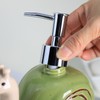 Colias Wing Ceramic Retro Snail Shape Soap Dispenser with Plastic