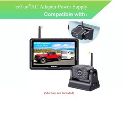 eeTao 5V 2A Car Charger Adapter Rechargeable Compatible with DoHonest R50 Magnetic Wireless Backup Camera Monitor 9600mAh Battery DC5V 2000mA 5VDC 2.0A 5.0V Power Supply