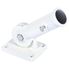 Wall Mount Holder Bracket 1.5inch Flag Pole Windsock Base 1 X Flag Pole Holder, 4 X Screws, 4 X Screw with Screws Holder Slim Stainless Steel Flag Pole