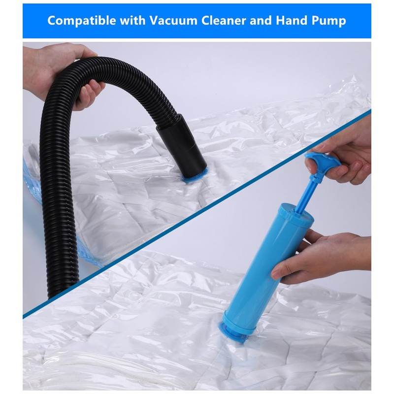 DERICOR Vacuum Bags Vacuum Clothes Bag Storage Bag Reusable Vacuum