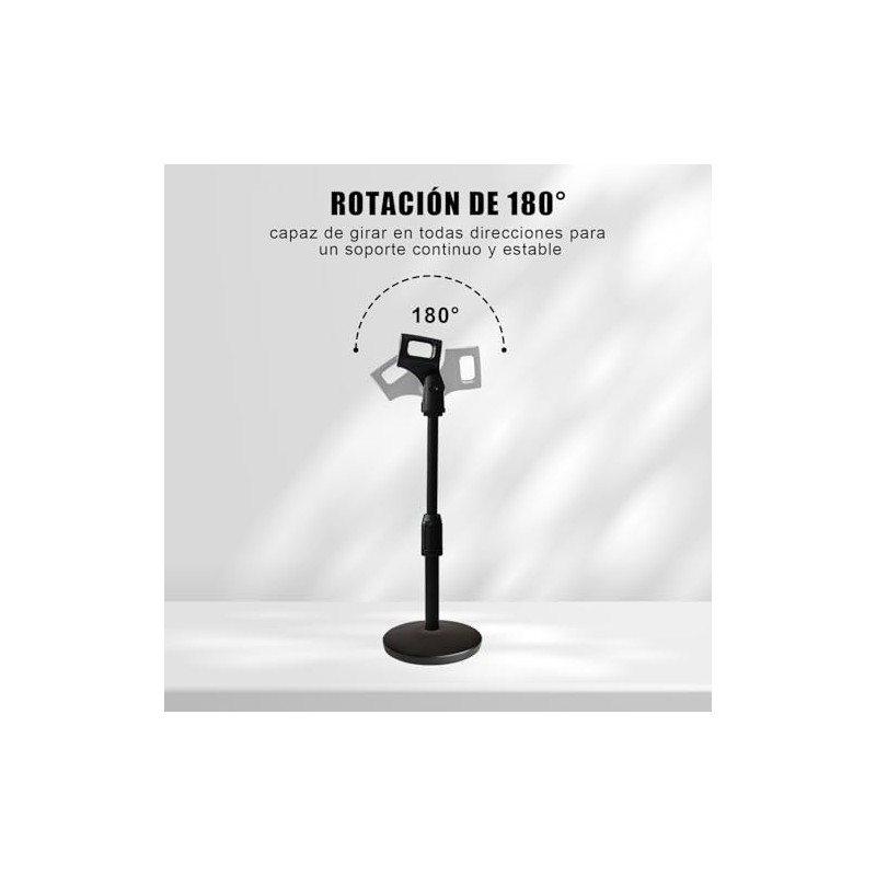 Soporte para Micrófono Ajustable de Escritorio Soporte para Micrófono Mesa