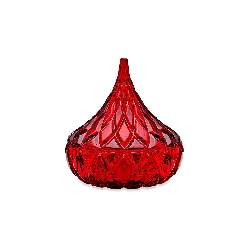Godinger Dublin Crystal Red Hershey's Kiss Candy Dish