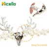 Hicello Silver Elk Curtain Tiebacks, Pair of Pearl Stretch Tie