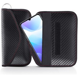 FUZVOL 2 Pack Faraday Pouch for Car Keys RFID Blocking Faraday Bag Anti-Theft Car Key Signal Blocker Case Keyless Entry Faraday Bag for Keyless Fobs Protection