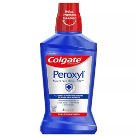 Colgate Peroxyl Mouth Sore Dental Hygiene Oral Rinse Mild Mint 500 ml 16.9 oz