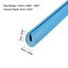 uxcell Edge Trim U Seal Blue Rubber Plastic U Channel