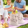 LDXDRU Set of 6 30 x 38 cm Linen Bread