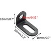 Biaungdo 18x18x30mm/0.7"x0.7"x1.2" Adjustable Right Angle Brackets L-shape Corner Brace Support