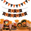 CHENLONB ハロウィン 三角旗 ガーランド 飾り付け バナー 壁飾り パーティー飾り ハロウィンオーナメント 2本セット
