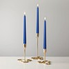 10 Pack Blue Flameless 11'' Wax Covered Taper LED Candles