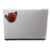 2 x 10cm Japanese Flag Shocker Hand Vinyl Sticker Decal
