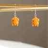YISXVD Cute Mini Chicken Leg Fried Chicken Earrings Fun Simulation