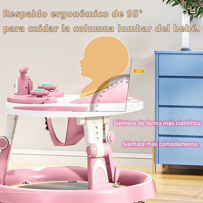 Andadera Para Bebé Con Bandeja De Juguetes Musical Seguro