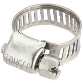TRUSCO TA8-16 Hose Band, All Stainless Steel, Popular Type, 0.3 - 0.6 inches (8 - 16 mm), 10 Pieces