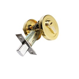 Deadbolt Home Door Cylinder Lock Night Latch, Zinc Alloy with Keys Re-Key Lock