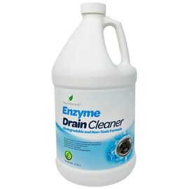 Natural Elements Enzyme Drain Cleaner | Digest Grease, Fats, and Paper Buildup in Drains, Septic Tanks, Grease Traps, Pipes (1 Gallon)