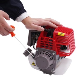 4 Stroke 31CC Gasoline Engine Single-Cylinder Air-Cooled Petrol Engine Pull Start Gas Motor for Agricultural Lawn Mowers and Water Pumps, 6500r/min