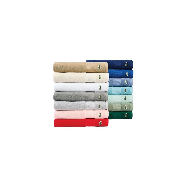 Lacoste Heritage - Paño de Lavado de algodón Supima Azul