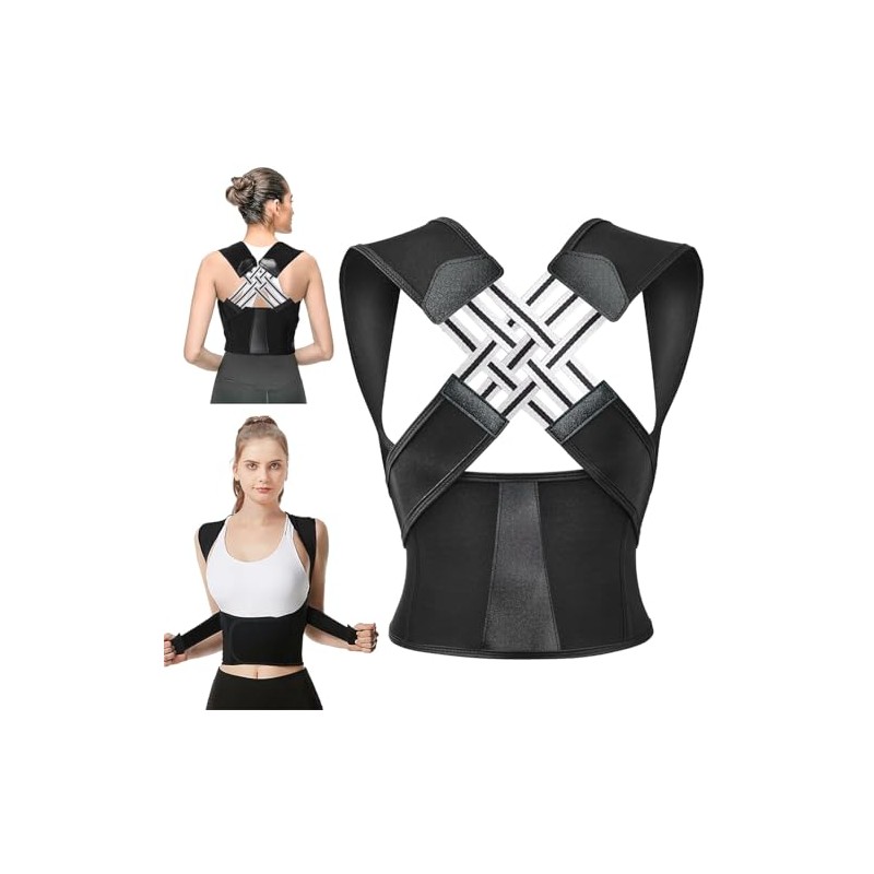 Posture Corrector, Posture Trainer for Women Men, Adjustable Back Straightener,