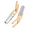 Pure Copper Speaker Plug with Gold Plated Banana Plugs U