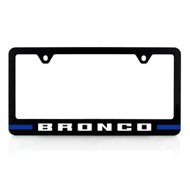 Ford Bronco UV Printed License Plate Frame - Velocity Blue