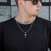 Cross Necklace for Men, Speroto Silver Mens Necklace with Cross
