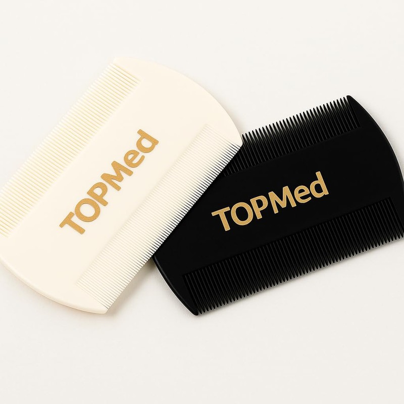 Top Med Black and White lice Comb for Ever