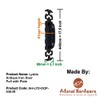 Adonai Hardware "Lydda" Antique Iron Door Pull with Plate (1,